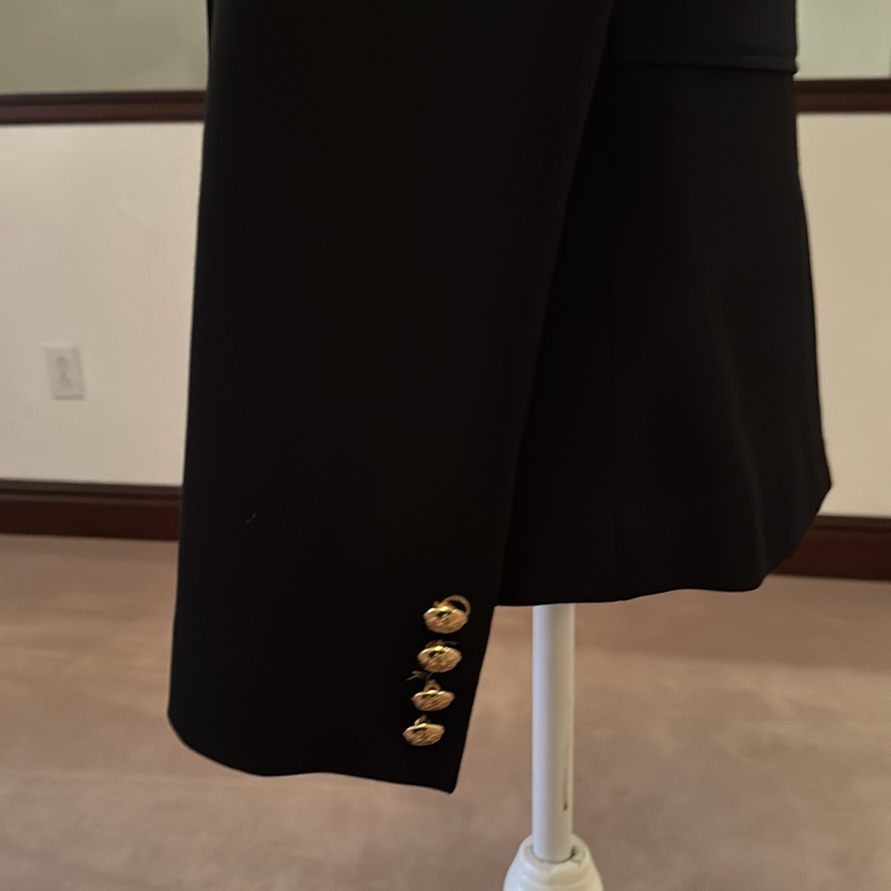 Black wool fitted blazer - Picture 4 of 6